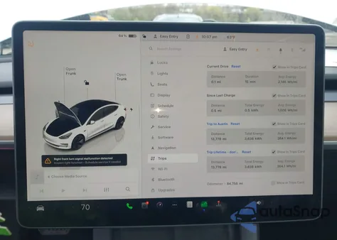 2022 Tesla Model 3 Rear-Wheel Drive из США, поврежденный, VIN 5YJ3E1EA6NF252320